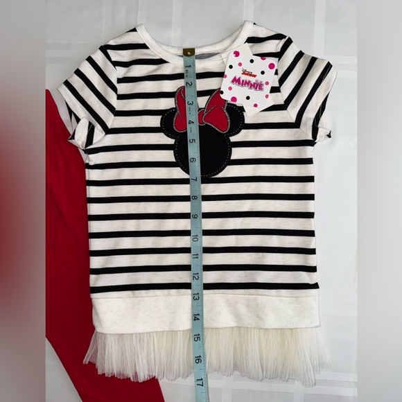 Minnie Mouse Tunic with Ruffle detail & Legging Set NWT Size 4 - Picture 4 of 7